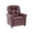 Brown, variant on The Crew Furniture Traditional Kids Recliner Chair, Toddler Ages 1-5 Years, Polyester Linen, Gray
