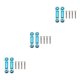 thumbnail image 5 of Vogacara 2 piezas RC Car Servo Rod Vehicle Pull Rods Automotive Reparación de automóviles Repuestos Reemplazo para WL Toy Blue Type1 NO1, 5 of 6