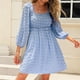 thumbnail image 2 of Vestido de Lunares de Collar de Cuello Cuadrado de Color Alto de Verano Femenino Odeerbi ODB112919, 2 of 4