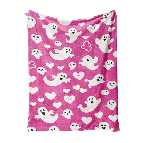 TIELUTT Throw Blanket for Couch Halloween Pumpkins Candy Corn Moon Red Soft Oversized Blankets Shawls and Wraps Hush Blanket Light Twin Blanket the Throw Blanket Fuzzy Blanket Throws Blanket