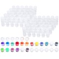thumbnail image 1 of 80 Tiras, 480 Botes, Tiras de Pintura VacíAs, Botes de Pintura, Mini Botes de Pintura, Contenedores de Almacenamiento Transparentes para Pinturas ArtíSticas (3Ml), 1 of 7