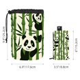 thumbnail image 5 of PhooArto Travel Cosmetic Bags Barrel Makeup Bag, Multifunctional Toiletry Bucket Bags Round Organizer Storage Pocket, Panda and Bamboo Pattern, 5 of 6