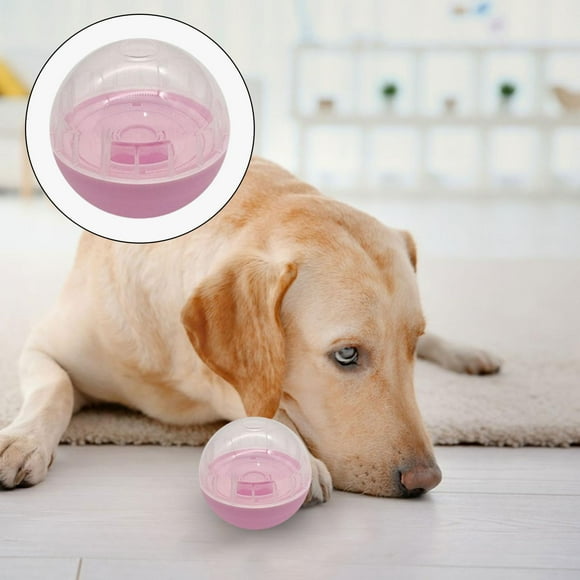 Juguetes de rompecabezas para perros, juguetes interactivos para perros pequeños, juguetes para cachorros para dispensar golosinas, pelotas duraderas Rosa Fernando Tratar la bola