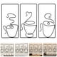 thumbnail image 2 of ColoMX Decoración de pared de café con cable, imagen de pared de taza de café, colgante de pared de salón de té, 3 uds., 2 of 6