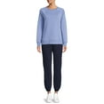 thumbnail image 2 of Athletic Works Women's Fleece Crewneck Sweatshirt, Sizes XS-XXXL, 2 of 5