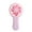 Pink, variant on Blue Handheld Usb Fan 3 Wind Levels Portable Desktop Student Fan Rechargeable 1200Mah Battery Size 1.0X3.4X6.5 Inch