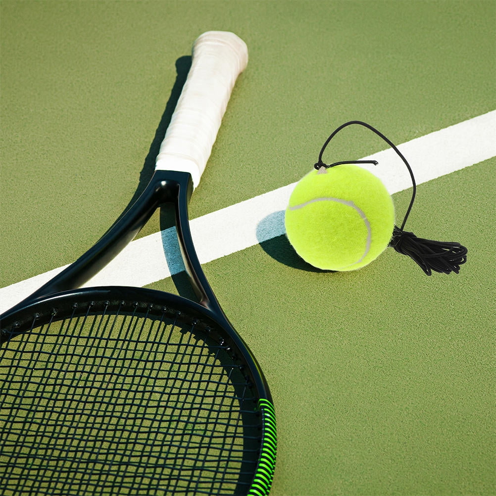 Raindrops 12 Pcs Trainer Rebound Balls with String Training Tool Portable Tennis Training Balls for Beginners Tennis Practice Equipment