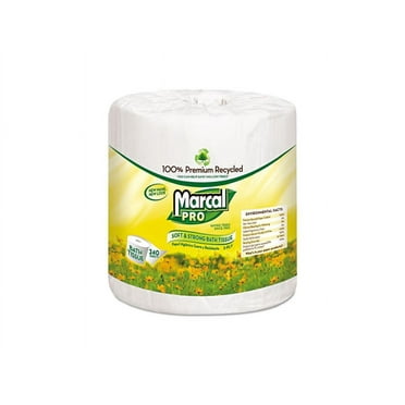 Marcal PRO 100% Recycled Bathroom Tissue, Septic Safe, 2-Ply, White, 240 Sheets/Roll, 48 Rolls/Carton -MRC3001