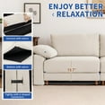 thumbnail image 5 of HOMYEDAMIC Oversized Chenille Sectional Sofa with Ottoman, U Shaped Deep Seat Modular Couch, DIY Combination Modern Sectional for Living Room, 5 of 8