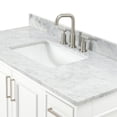 thumbnail image 4 of Ariel Stafford 49 Inch Single Rectangle Sink Vanity With Carrara White Marble Countertop W/0.75" Edge In White, 4 of 11