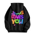 thumbnail image 4 of MHFRRA Sudaderas y Sudaderas Casuales para Hombre, de Corte Relajado, con Estampado Gráfico para Otoño E Invierno, de Fácil Cuidado, Ideales para Uso Diario Negro, 4 of 4