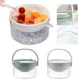 thumbnail image 3 of 30oz Iced Salad Bowl With Lid,Chilled Serving Bowl,Big Bowl To Keep Food Cold With Handle For Party,Bowl Set For Chilled Pasta,Salsa,Potato,Dressing,Fruit(Green), 3 of 5