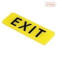 thumbnail image 3 of Unique Bargains 9'x3' EXIT Sign Acrylic Self Adhesive Door Sticker Wall Mounting Sign Yellow 2 Pack, 3 of 5