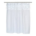thumbnail image 2 of Carnation Home Fashions FSCL-JAS-21 Jasmine Fabric Shower Curtain in White, 2 of 4