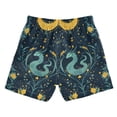 thumbnail image 7 of FORMRS Boys Swim Trunks Quick Dry Mesh Liner Boardshorts Sizes XS-XL, Green Dragon Flowers, 7 of 7