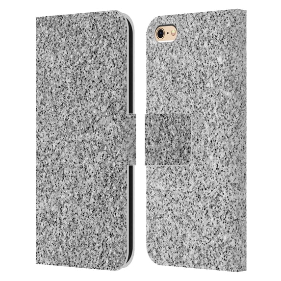 Head Case Designs Officially Licensed PLdesign Glitter Sparkles Silver Leather Book Wallet Case Cover Compatible with Apple iPhone 6 / iPhone 6s