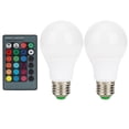 thumbnail image 1 of Bombilla LED RGB E27 de 5 W que cambia de color con control remoto para decoración de fiestas en casa, 85 V-265 V, 1 of 14