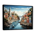 thumbnail image 2 of Designart "CoastalSimplicity Harbor Hues I" Nautical & Beach Floater Framed Canvas Art Print, 2 of 7