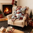 thumbnail image 6 of Winter Christmas Snowhouse Pillow Cover, Santa Claus Snowman Pattern Pillow case, Xmas Tree Elk Reindeer Sofa Cushion Case Christmas New Year Couch Bed Decor, 6 of 6