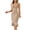 Khaki, variant on Kukoosong Women's V Neck Sleeveless Bodycon Midi Dress, Ruffle Hem High Waist Fitted Cocktail Party Clubwear Pencil Dress for Women