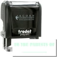 thumbnail image 1 of Self-Inking To The Parents Of Stamp, Trodat Printy 4911, Press and Print Stamping, Impression Size 5/8" x 1-1/2", Up to 10,000 Impressions - Mint Green Ink, 1 of 10