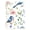 Watercolor Bluebirds and Wildflowers, variant on Haosy Watercolor Bluebirds and Wildflowers Notebooks 1-subject Journal 60 Sheets A5 College Ruled Paper Detachable Ring 8.3"x5.7"
