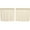 Creme, variant on VHC Brands Tobacco Cloth Fringe Curtains Tier Set, L24xW36, Antique White