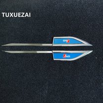 For Audi A6 Car Body Waist Line Sticker Decals Accessories Car Decoration Metal Body Side Label Accessories 1 Pair