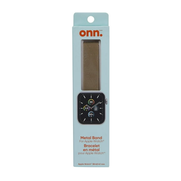 onn. Metal Chain Link Band for 38-40-41 mm Apple Watch