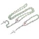 thumbnail image 1 of Conjunto de Pulsera y Collar YONGSHENG con Colgante Cruzado Hecho a Mano con Cuentas de Rosario, 1 of 5