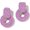 Purple, variant on Distinctive Raffia Earrings—Stylish Bohemian-style woven rattan drop earrings featuring a handcrafted wrapped design; perfect summer drop earrings for women.