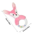 thumbnail image 3 of kjfeif 2026 New Plush Baby Soft Rattle Toys, Fabric Ring Rattles Shaker Handbells Early Development Hand Sensory Toys Stuffed Animal for 6 9 12 Months and Toddler Boy Girls, 3 of 8