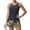 Fluorescent Green, variant on Plus Size Tankini Swimsuits for Women Tummy Control Two Piece Bathing Suits Tropical Hawaiian Blouson Swimsuit Tankini Top and Boyshorts