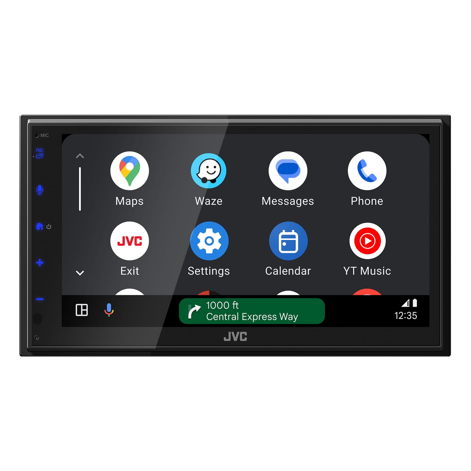 JVC KW-M690BW 6.8-In. Car In-Dash Unit, Double-DIN Digital Receiver with WSVGA Touch Screen, Wireless Android Auto/Apple CarPlay, and Wi-Fi