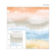 thumbnail image 7 of Lillian August Luxe Haven Ikat Waves Peel and Stick Wallpaper 20.5 in W x 18 ft. L - Sunset, 7 of 7