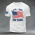 thumbnail image 4 of CUSTG T-Shirts Men's Casual Short Sleeve T Shirt Comfortable Breathable Tee For Daily Wear O-Neck Celebrate America's 250th Anniversary Leisure 1776-2026 4th Of July Tops, 4 of 5