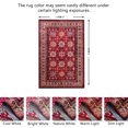 thumbnail image 2 of JV Home Area Rug Napoli Red 4'x6' Washable Carpet Anti Slip, 2 of 8