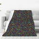 thumbnail image 1 of Balery Musical Notes Manta de Felpa Suave y Acogedora – Cobija de Franela Aterciopelada para Cama, Lavable y Cálida para Sofá, Mascotas, Transpirable-50"x40", 1 of 7