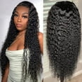 thumbnail image 5 of Lace Front Wigs Human Hair Water Wave 13x4 Lace Frontal Wigs Human Hair Wigs for Black Women Human Hair Lace Front Wigs Pre Plucked with Baby Hair Natural Color (22 Inch), 5 of 8
