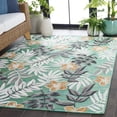 thumbnail image 4 of SAFAVIEH Cabana Blazhe Botanical Indoor/Outdoor Area Rug, Blue Green/Grey, 5'1" x 7'6", 4 of 17