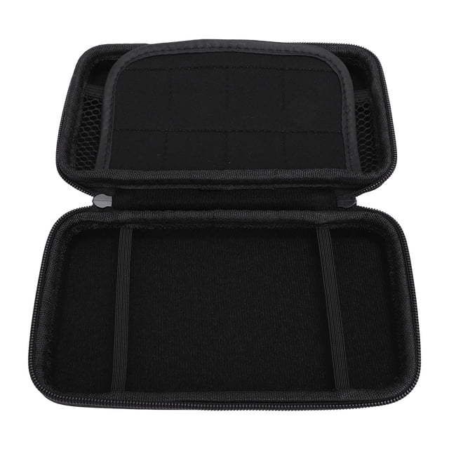 Étui de Transport pour Nouvelles Consoles 2DS TG 2DS LL 3DS, Pochette Rigide de Voyage avec 8 Fentes pour Cartes de Jeu, Sac de Rangement Extérieur en PU Résistant à l'Eau et Intérieur en EVA