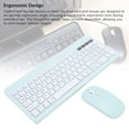 thumbnail image 4 of Keyboard Mouse Set, Noise Reduction Wireless Keyboard and Mouse Set Double Modes  for Home White,,Black,Dark Green,Light Green, 4 of 7