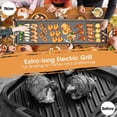 thumbnail image 4 of AORAN 39.5" Electric Griddle Teppanyaki Grill, Nonstick Extra Large Griddle Long Countertop Grill with Adjustable Temperature & Drip Tray, Easy-to-clean BBQ Pancake Griddle for Indoor & Outdoor Cooki, 4 of 11
