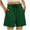 Army Green, variant on Dezsed Women Comfy Drawstring Casual Elastic Waist Solid Color Shorts Summer Beach Lightweight Short Pants with Pockets Black XXL