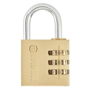 Brinks Solid Brass 40mm Resettable Combination Padlock with 1 3/16in Shackle
