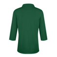 thumbnail image 7 of ZyeKqe Womens Tops Dressy Casual 3/4 Length Sleeve V Neck Blouses Half Zip up Collar Work Top Shirts, 7 of 7