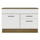thumbnail image 3 of Madesa Gabinete de Fregadero Cocina 1 Puerta y 2 Cajones (Con Encimera) Agata Rustic/Blanco, 3 of 10