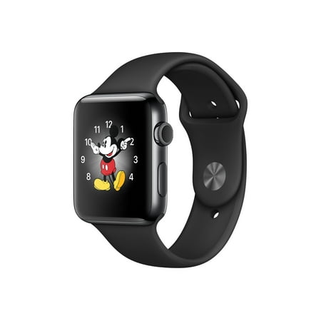 UPC 190198236388 product image for Apple Watch Gen 2 Series 2 38mm Space Black Stainless Steel - Black Sport Band M | upcitemdb.com