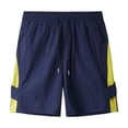 thumbnail image 2 of Bxsruta Men's Big and Tall Lightweight Elastic Waist Shorts with Pockets for Summer Casual Outdoor Wear, 2 of 7