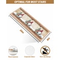 thumbnail image 5 of Red Christmas Stair Treads for Wooden Steps Indoor Runner Rug Carpet, Gnomes Xmas Tree Snowflake Gifts Winter 4 Pieces Peel and Stick Staircase Step Treads Covers Washable Throw Door Mats, 30"x8", 5 of 7